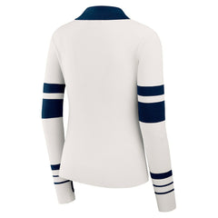 WEAR by Erin Andrews Women's Ribbed Henley Polo Sweater - Seattle Seahawks