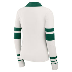WEAR by Erin Andrews Women's Ribbed Henley Polo Sweater - New York Jets