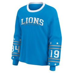WEAR by Erin Andrews Women's Plus Size Sport Long-Sleeve T-Shirt - Detroit Lions T-shirts