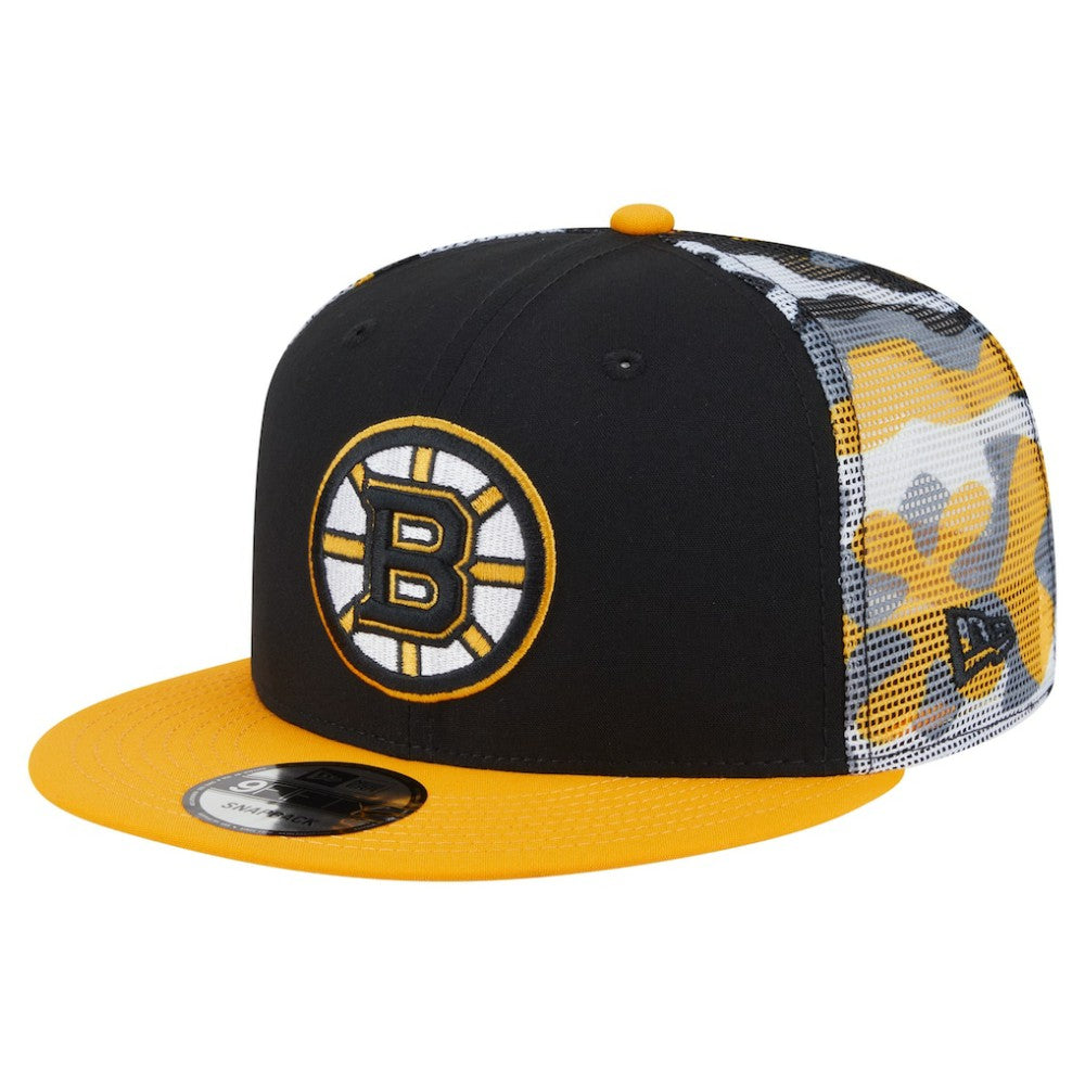 NHL Boston Bruins New Era Camo Meshback 9FIFTY Snapback Hat