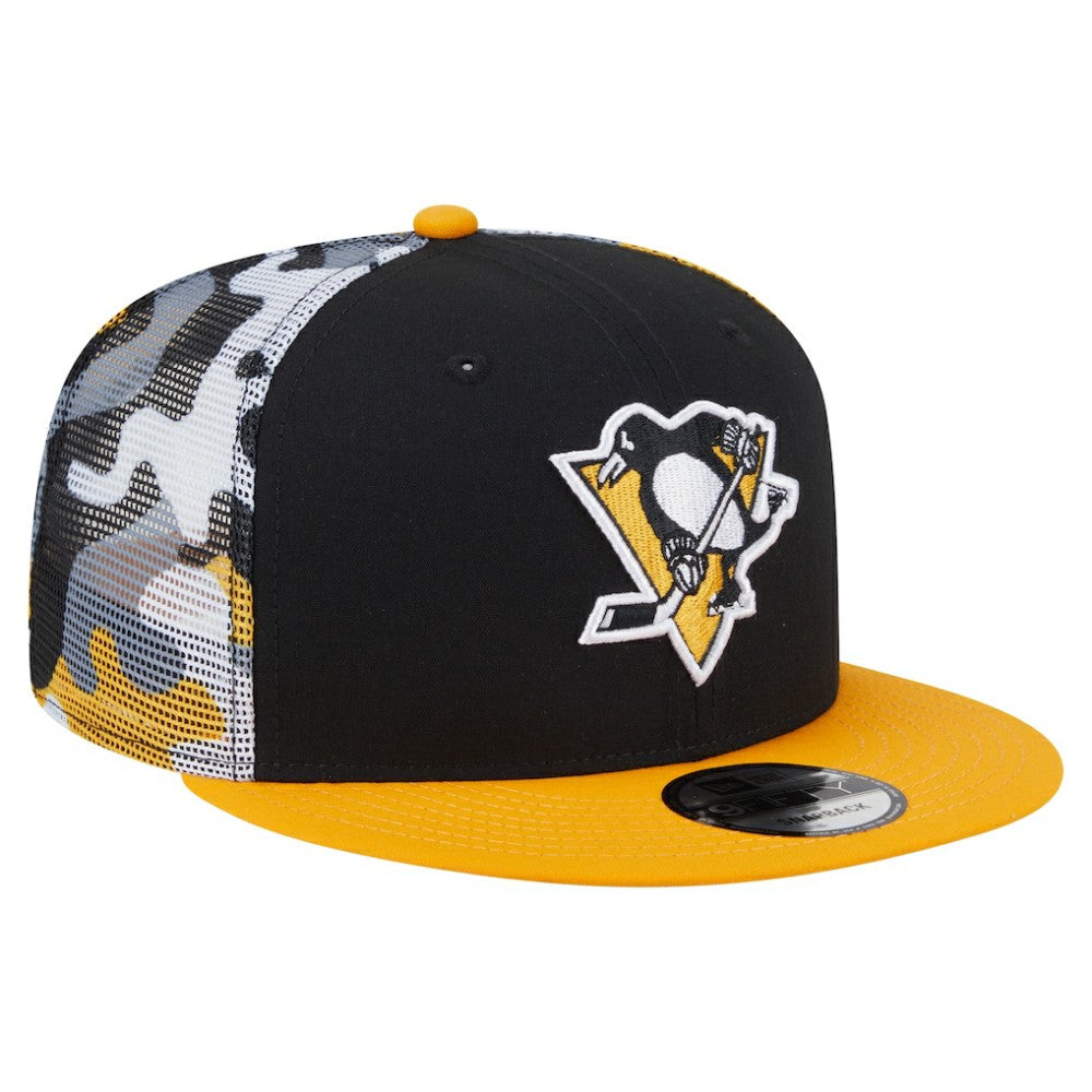 NHL Pittsburgh Penguins New Era Camo Meshback 9FIFTY Snapback Hat