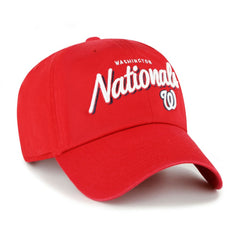 Red Washington Nationals '47 Women's Ariana Clean Up Adjustable Hat