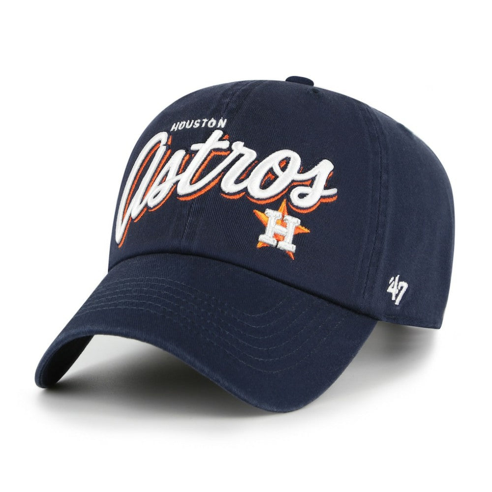 Navy Houston Astros '47 Women's Ariana Clean Up Adjustable Hat