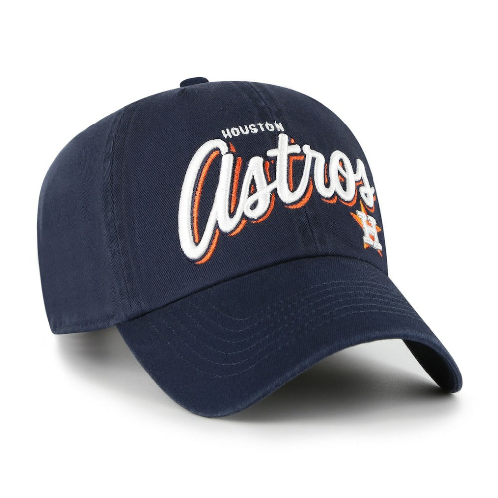 Navy Houston Astros '47 Women's Ariana Clean Up Adjustable Hat
