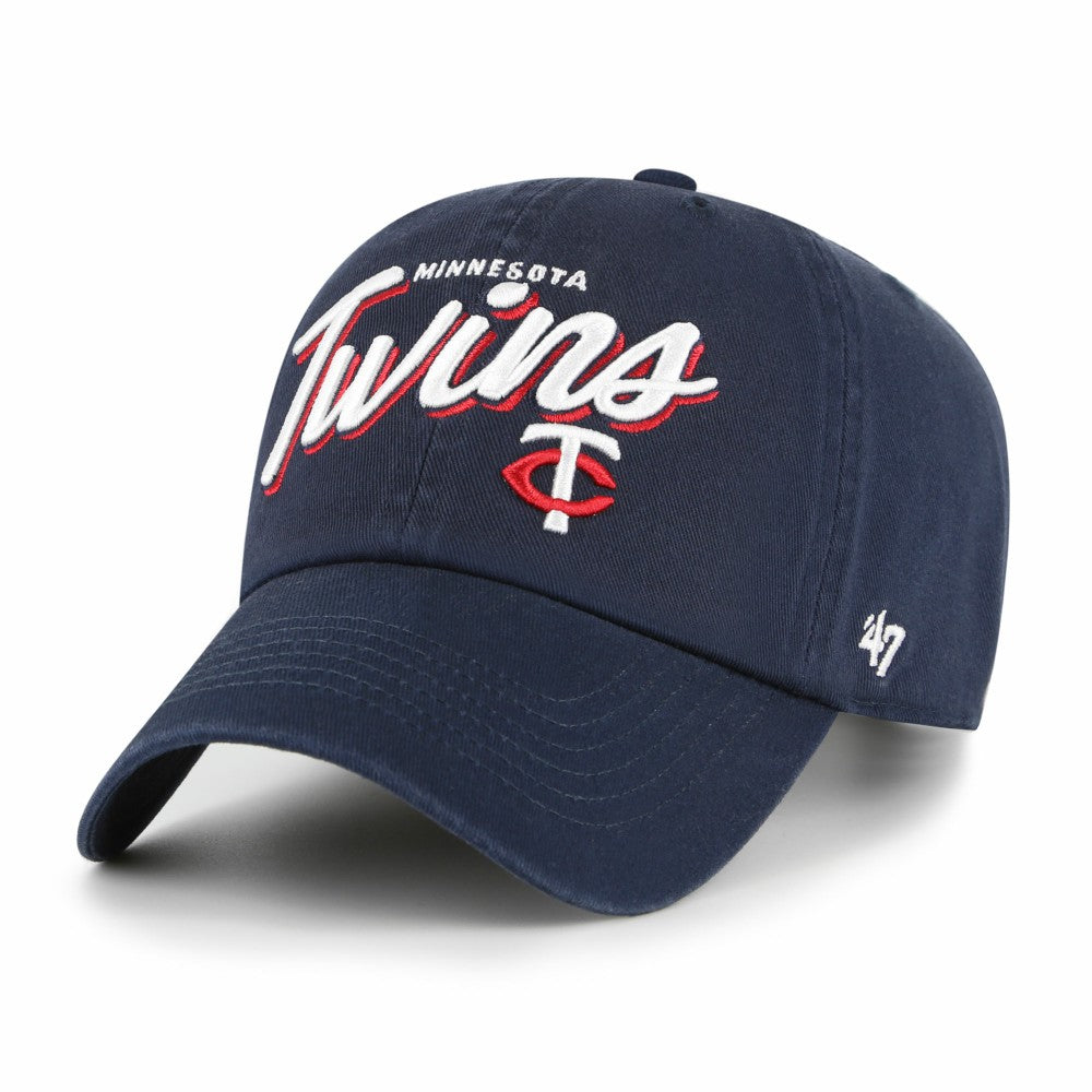 Navy Minnesota Twins '47 Women's Ariana Clean Up Adjustable Hat
