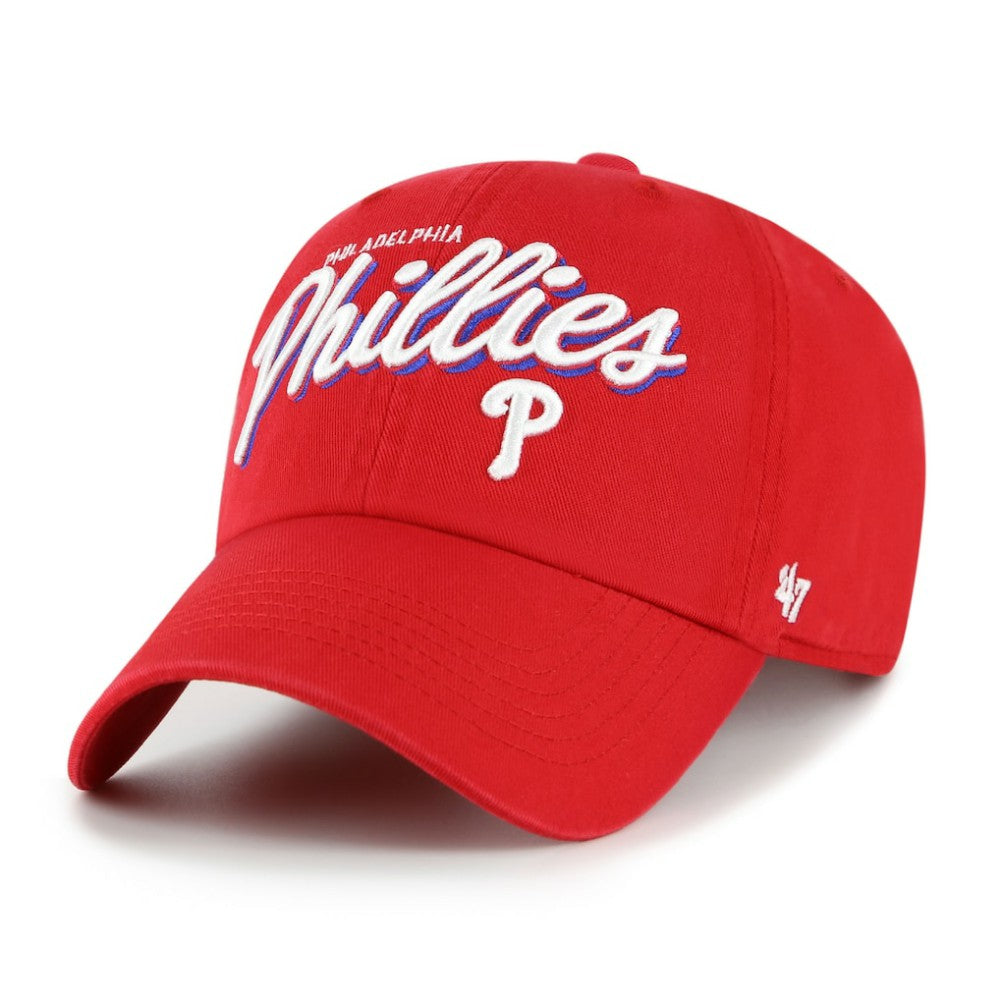 Red Philadelphia Phillies '47 Women's Ariana Clean Up Adjustable Hat