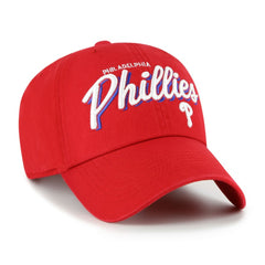 Red Philadelphia Phillies '47 Women's Ariana Clean Up Adjustable Hat