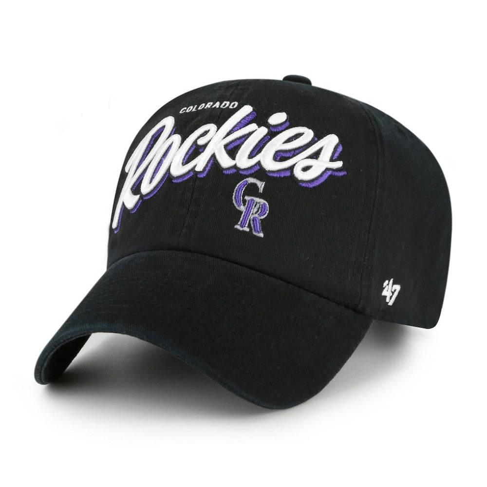 Black Colorado Rockies '47 Women's Ariana Clean Up Adjustable Hat