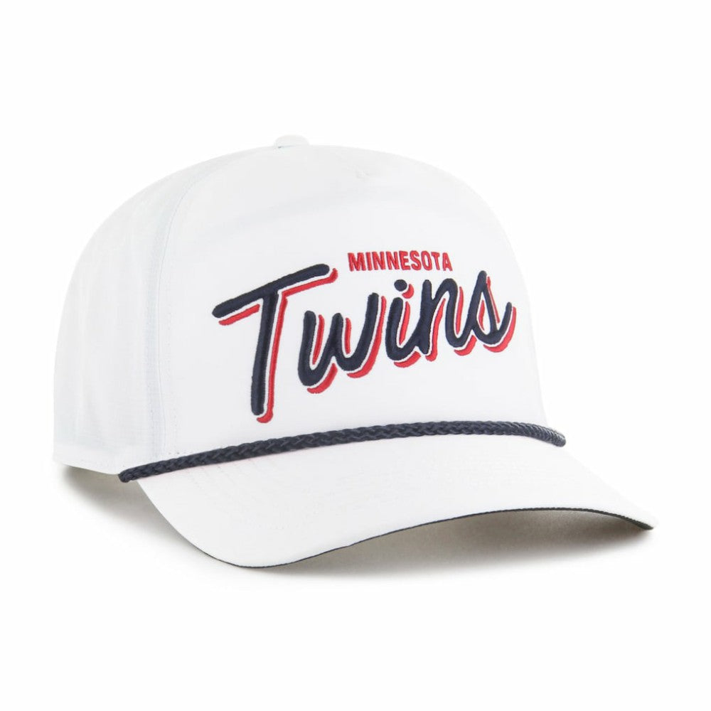White Minnesota Twins '47 Brrr Fairway Hitch Adjustable Hat