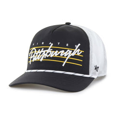 Black Pittsburgh Pirates '47 Brrr Downburst Mesh Hitch Adjustable Hat