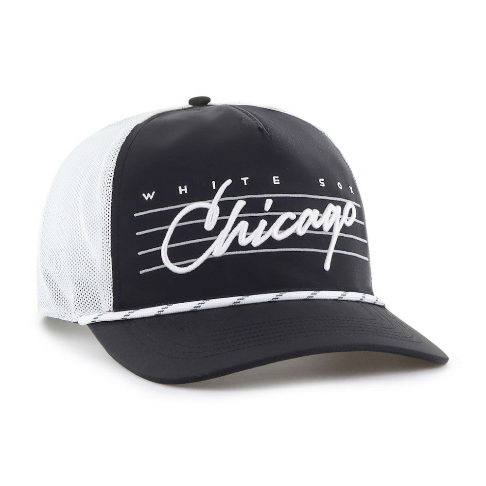 Black Chicago White Sox '47 Brrr Downburst Mesh Hitch Adjustable Hat
