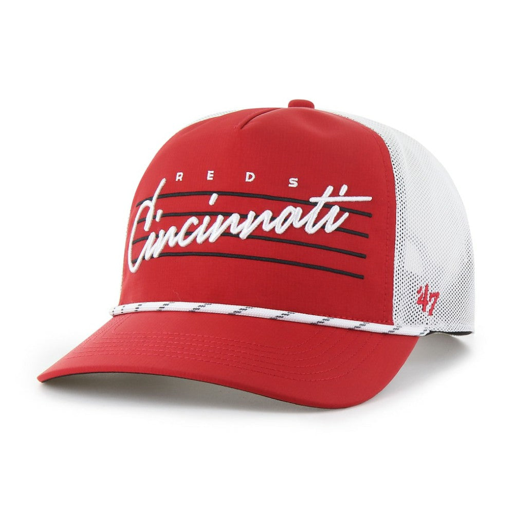 Red Cincinnati Reds '47 Brrr Downburst Mesh Hitch Adjustable Hat