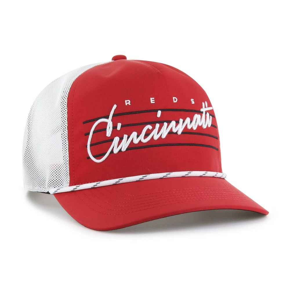 Red Cincinnati Reds '47 Brrr Downburst Mesh Hitch Adjustable Hat