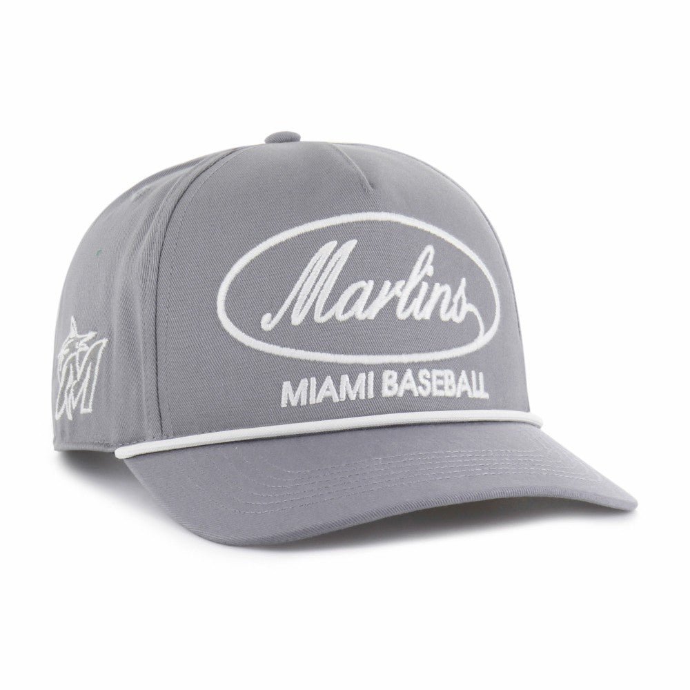 Gray Miami Marlins '47 Foundational Hitch Adjustable Hat