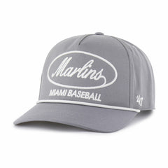 Gray Miami Marlins '47 Foundational Hitch Adjustable Hat