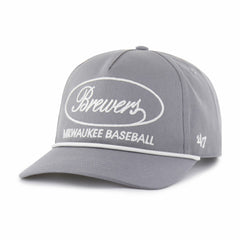 Gray Milwaukee Brewers '47 Foundational Hitch Adjustable Hat