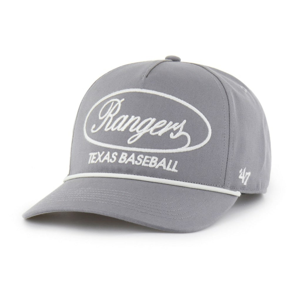 Gray Texas Rangers '47 Foundational Hitch Adjustable Hat