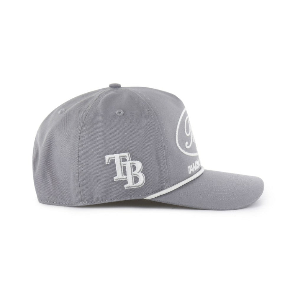 Gray Tampa Bay Rays '47 Foundational Hitch Adjustable Hat