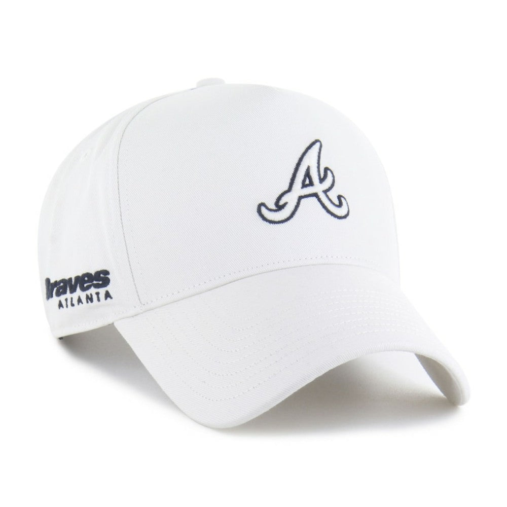 White Atlanta Braves '47 Foundational Pinch Offside Adjustable Hat