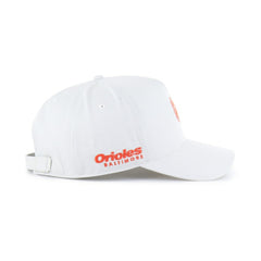 White Baltimore Orioles '47 Foundational Pinch Offside Adjustable Hat