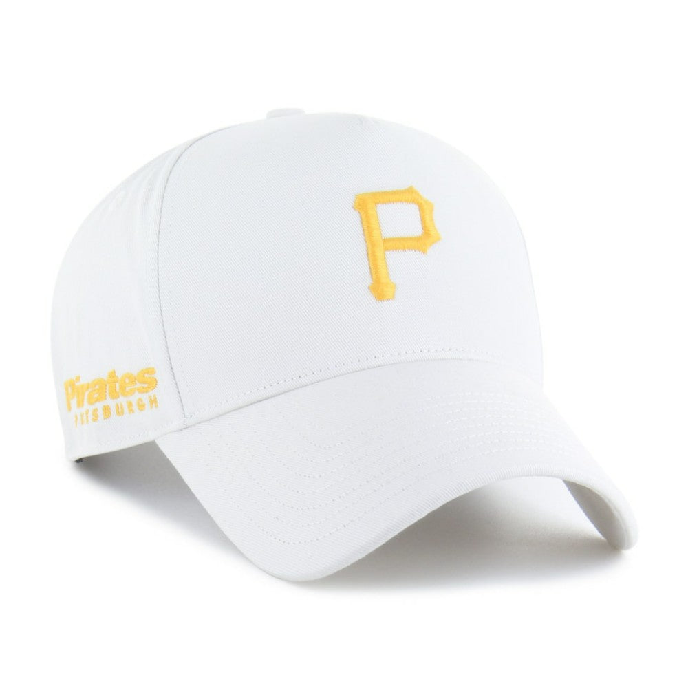 White Pittsburgh Pirates '47 Foundational Pinch Offside Adjustable Hat