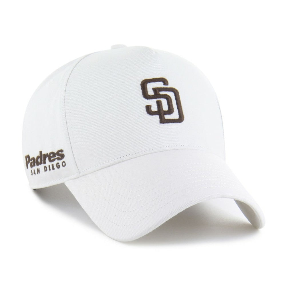 White San Diego Padres '47 Foundational Pinch Offside Adjustable Hat
