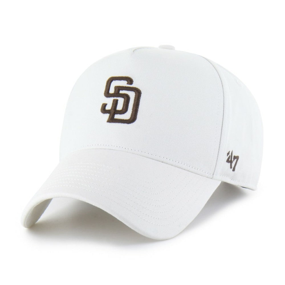 White San Diego Padres '47 Foundational Pinch Offside Adjustable Hat