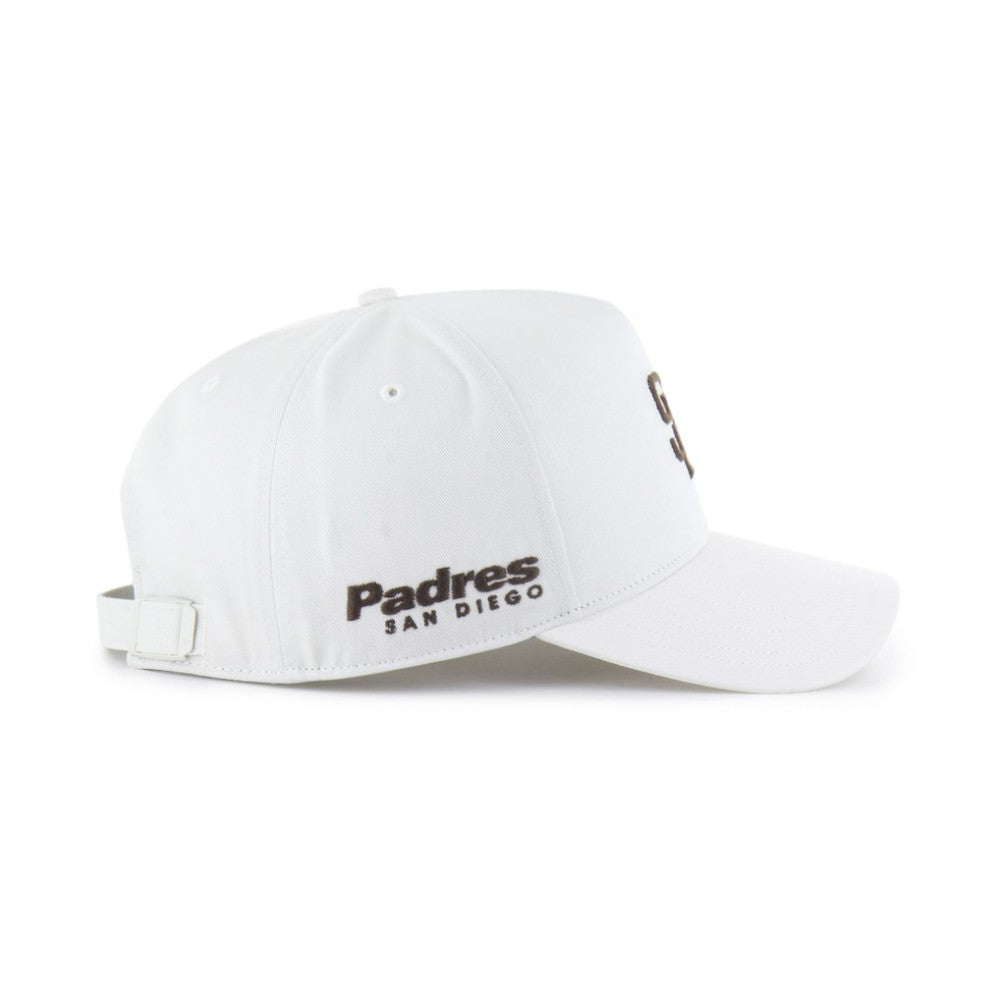 White San Diego Padres '47 Foundational Pinch Offside Adjustable Hat