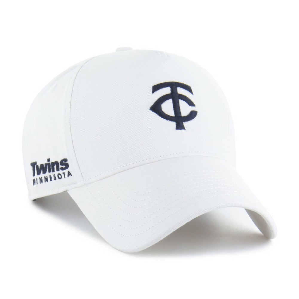 White Minnesota Twins '47 Foundational Pinch Offside Adjustable Hat
