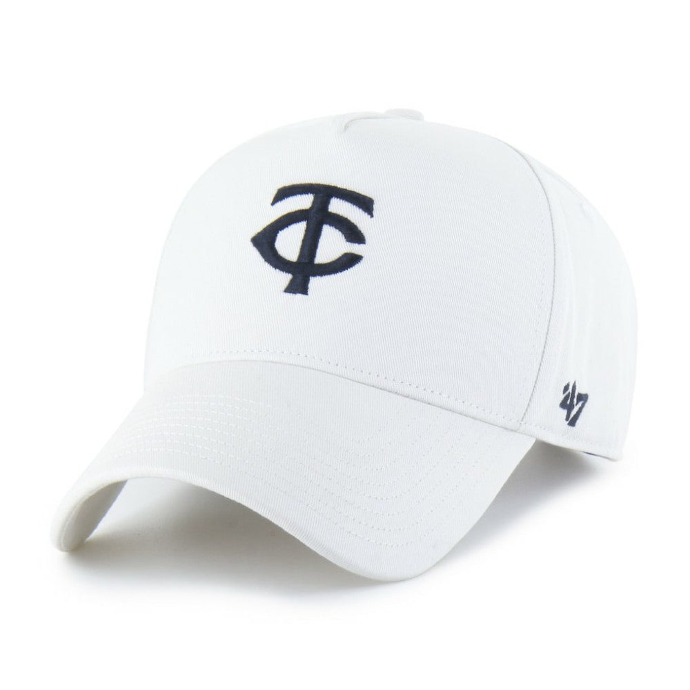White Minnesota Twins '47 Foundational Pinch Offside Adjustable Hat