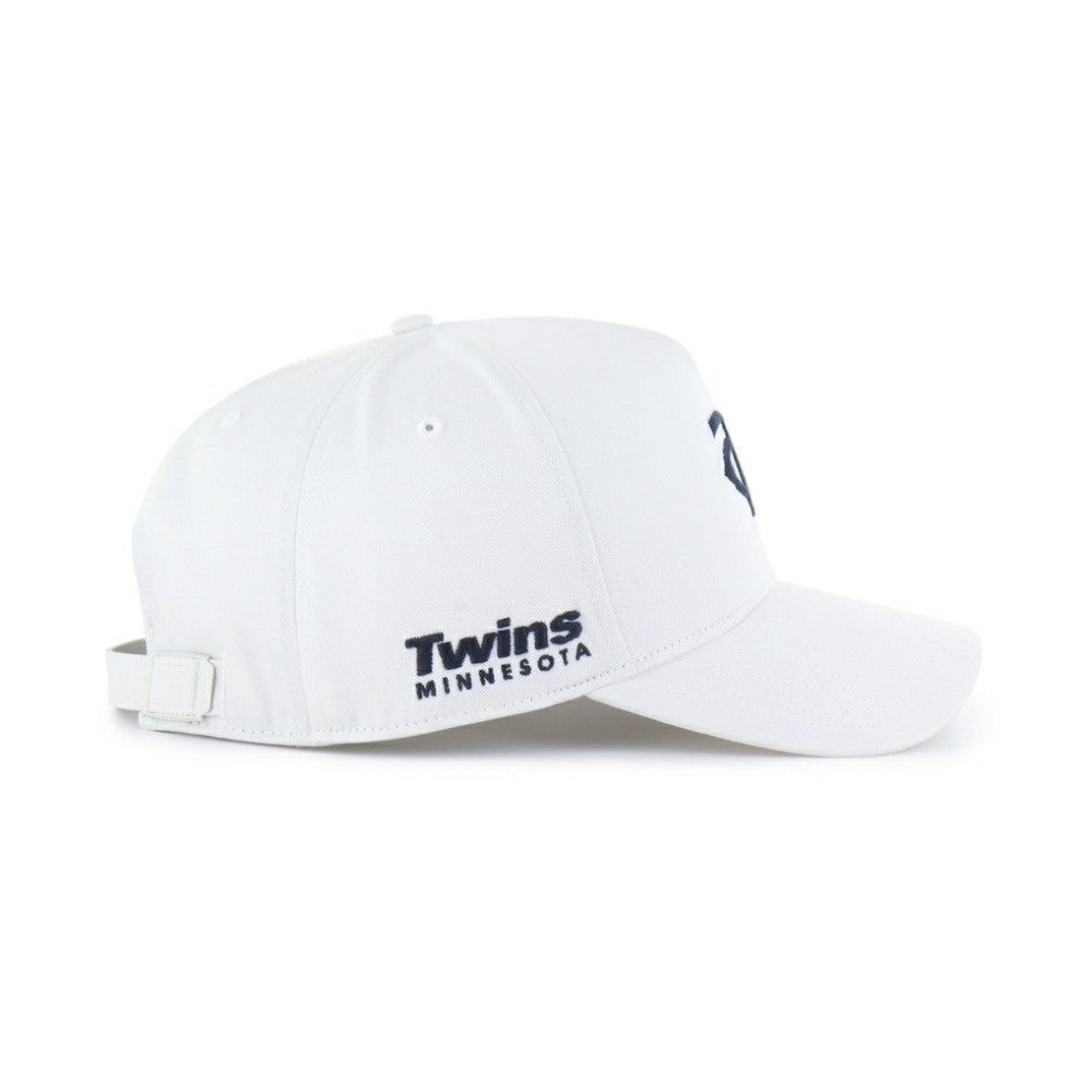 White Minnesota Twins '47 Foundational Pinch Offside Adjustable Hat