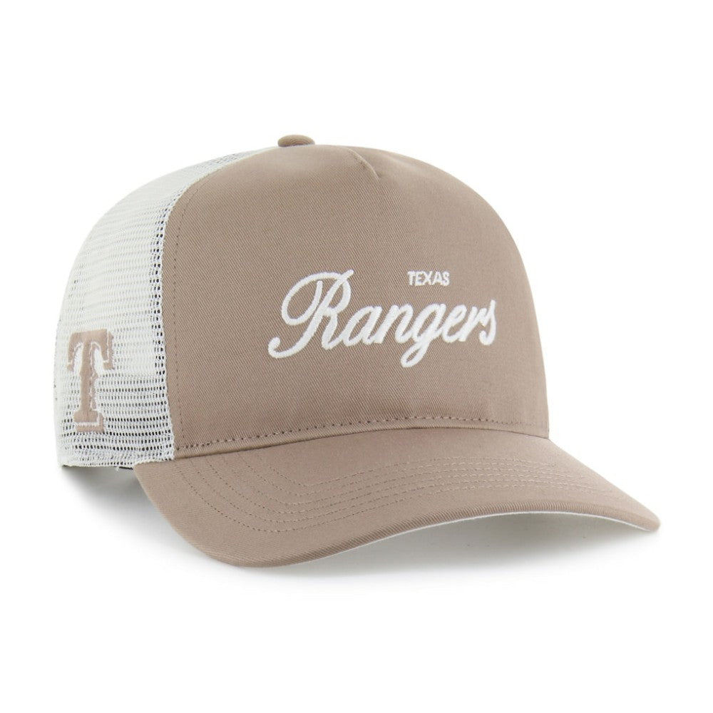 Brown Texas Rangers '47 Foundational Mesh Hitch Adjustable Hat