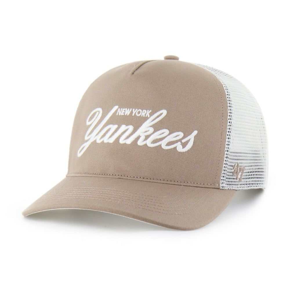 Brown New York Yankees '47 Foundational Mesh Hitch Adjustable Hat