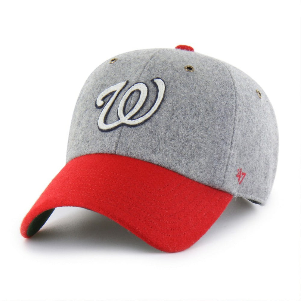 Gray Washington Nationals '47 Golden Age Wool Clean Up Adjustable Hat