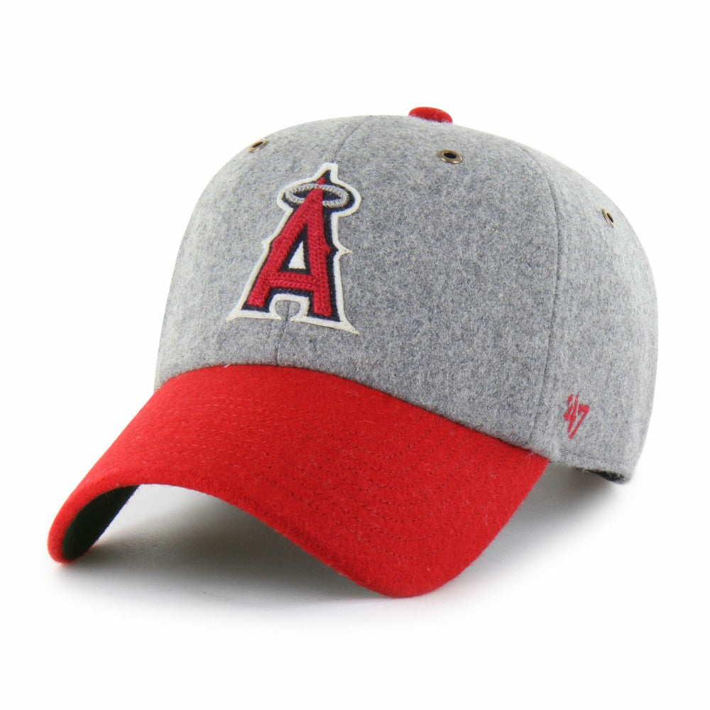 Gray/Red Los Angeles Angels '47 Golden Age Wool Clean Up Adjustable Hat