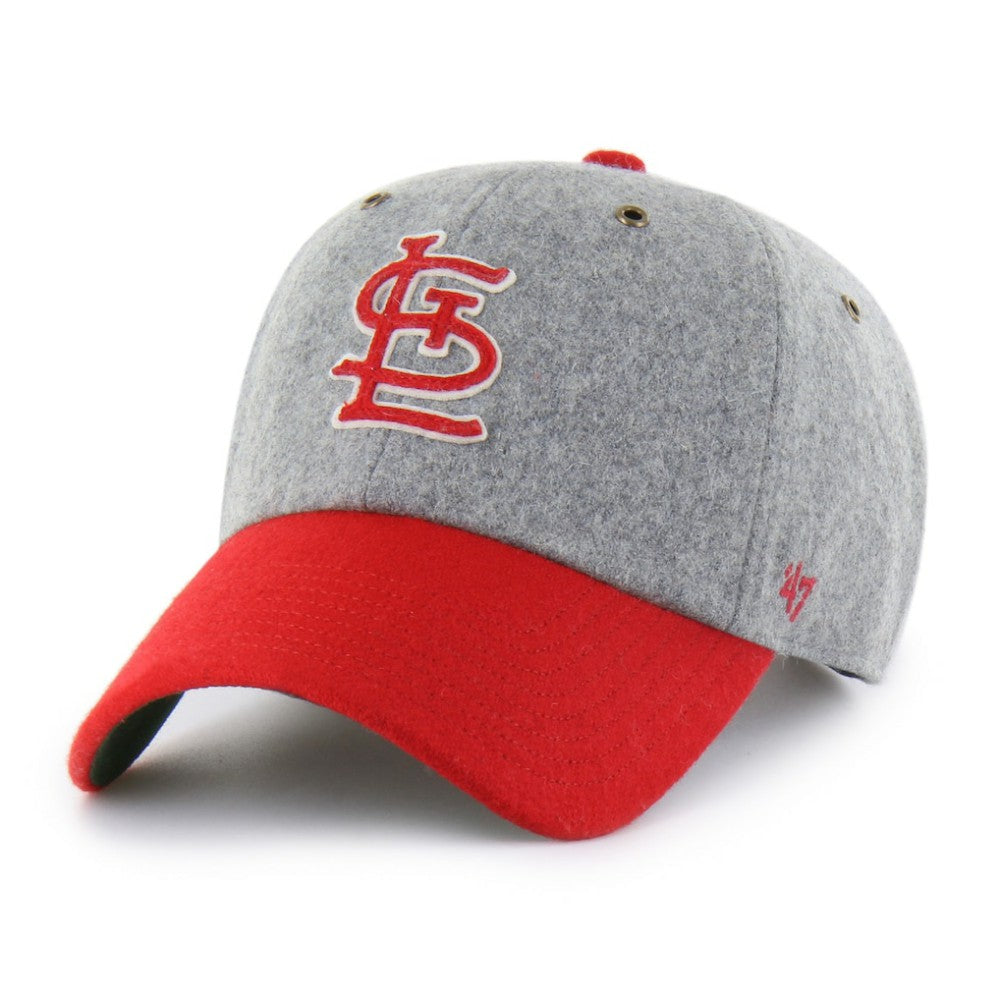 Gray/Red St. Louis Cardinals '47 Golden Age Wool Clean Up Adjustable Hat