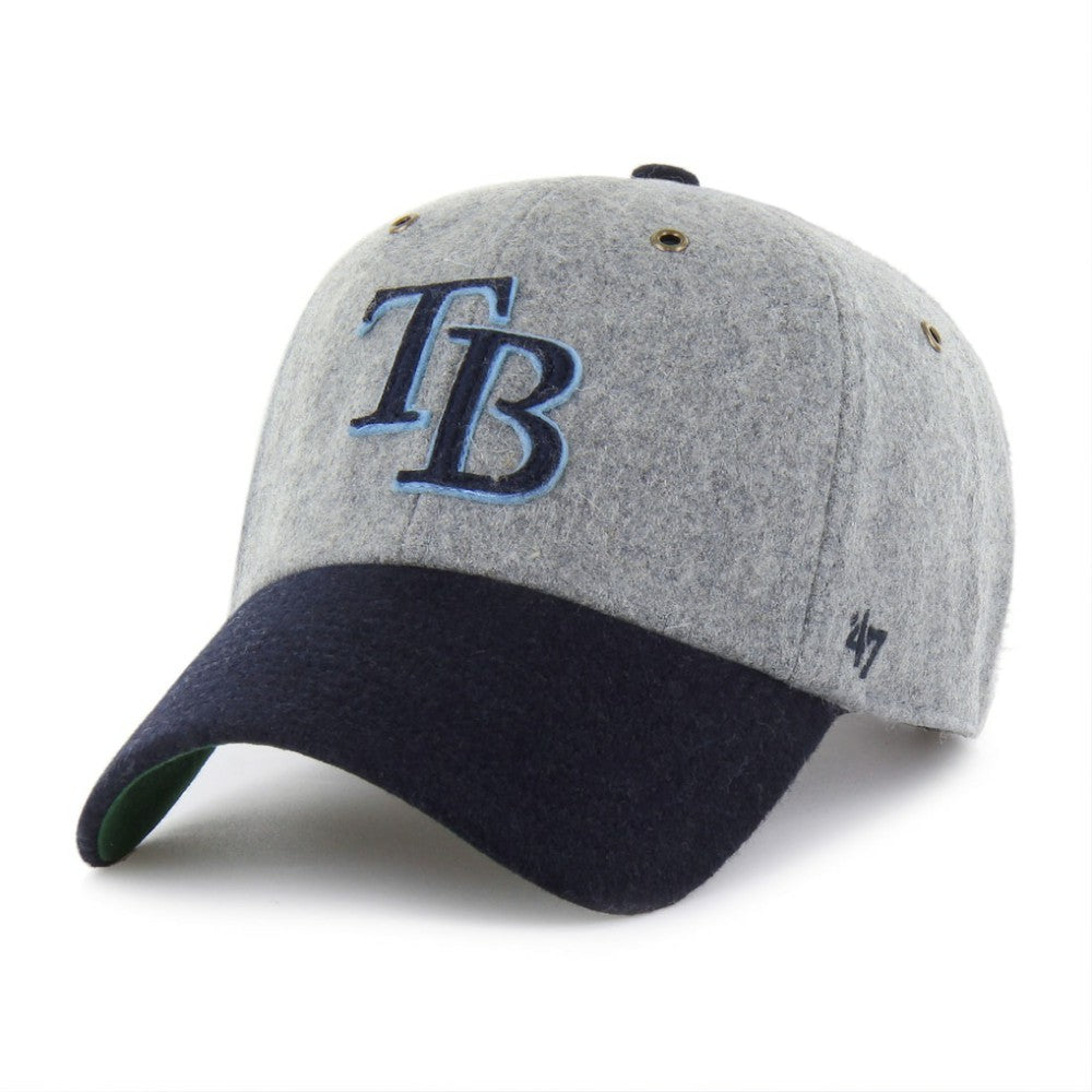 Gray/Navy Tampa Bay Rays '47 Golden Age Wool Clean Up Adjustable Hat