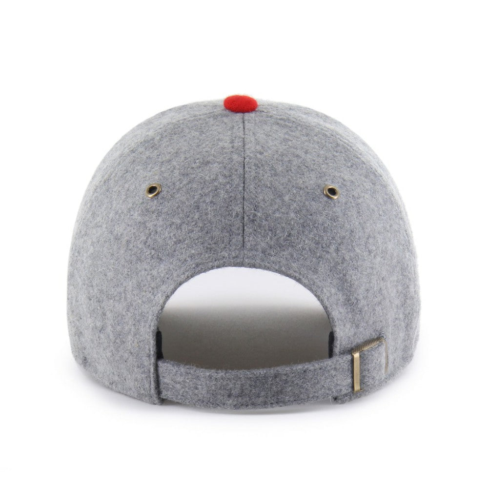Gray/Red Cincinnati Reds '47 Golden Age Wool Clean Up Adjustable Hat