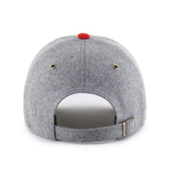 Gray/Red Cincinnati Reds '47 Golden Age Wool Clean Up Adjustable Hat