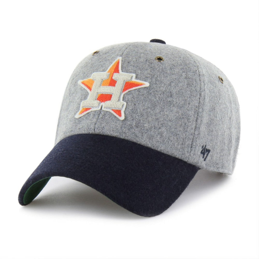 Gray/Navy Houston Astros '47 Golden Age Wool Clean Up Adjustable Hat