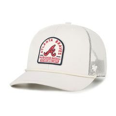 Cream Atlanta Braves '47 Gravestone Adjustable Trucker Hat