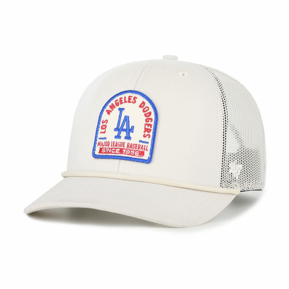 Cream Los Angeles Dodgers '47 Gravestone Adjustable Trucker Hat