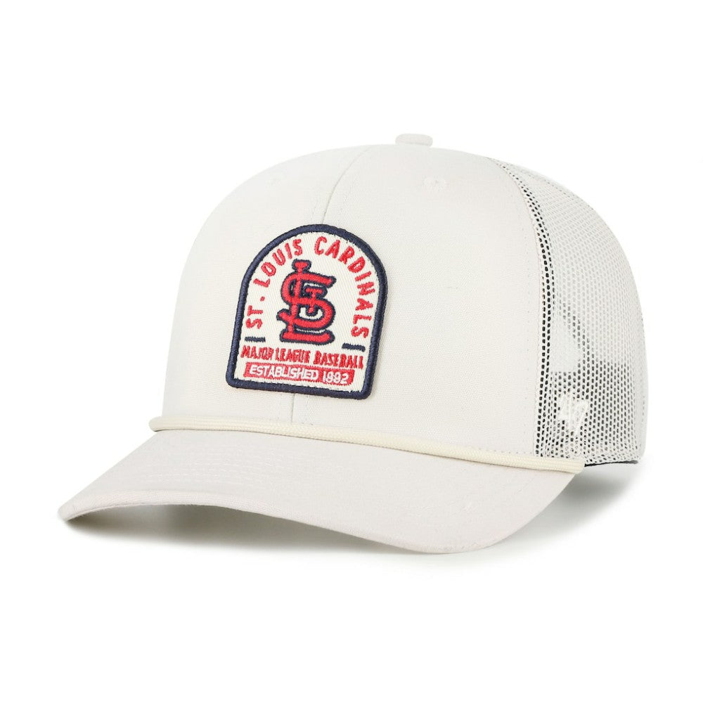 Cream St. Louis Cardinals '47 Gravestone Adjustable Trucker Hat