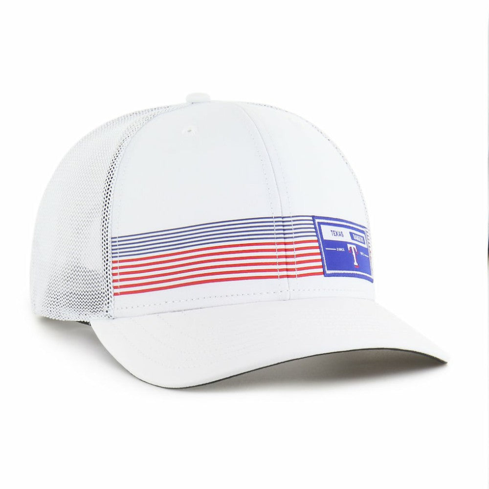White Texas Rangers '47 Rangefinder brrr Trucker Adjustable Hat