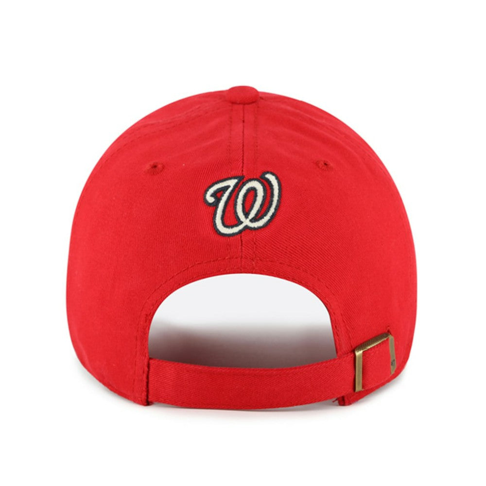 Red Washington Nationals '47 Women's Zoey Clean Up Adjustable Hat