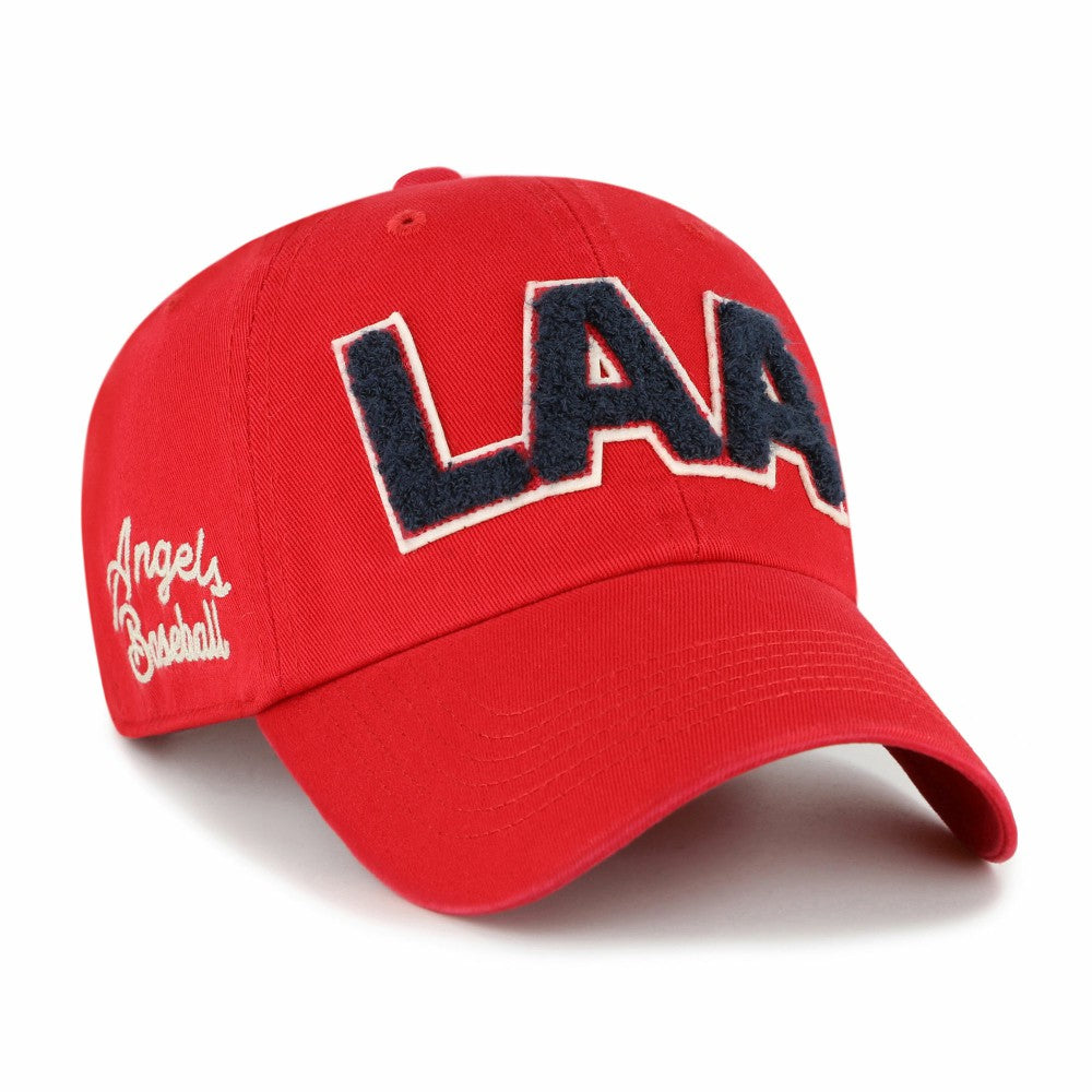 Red Los Angeles Angels '47 Women's Zoey Clean Up Adjustable Hat