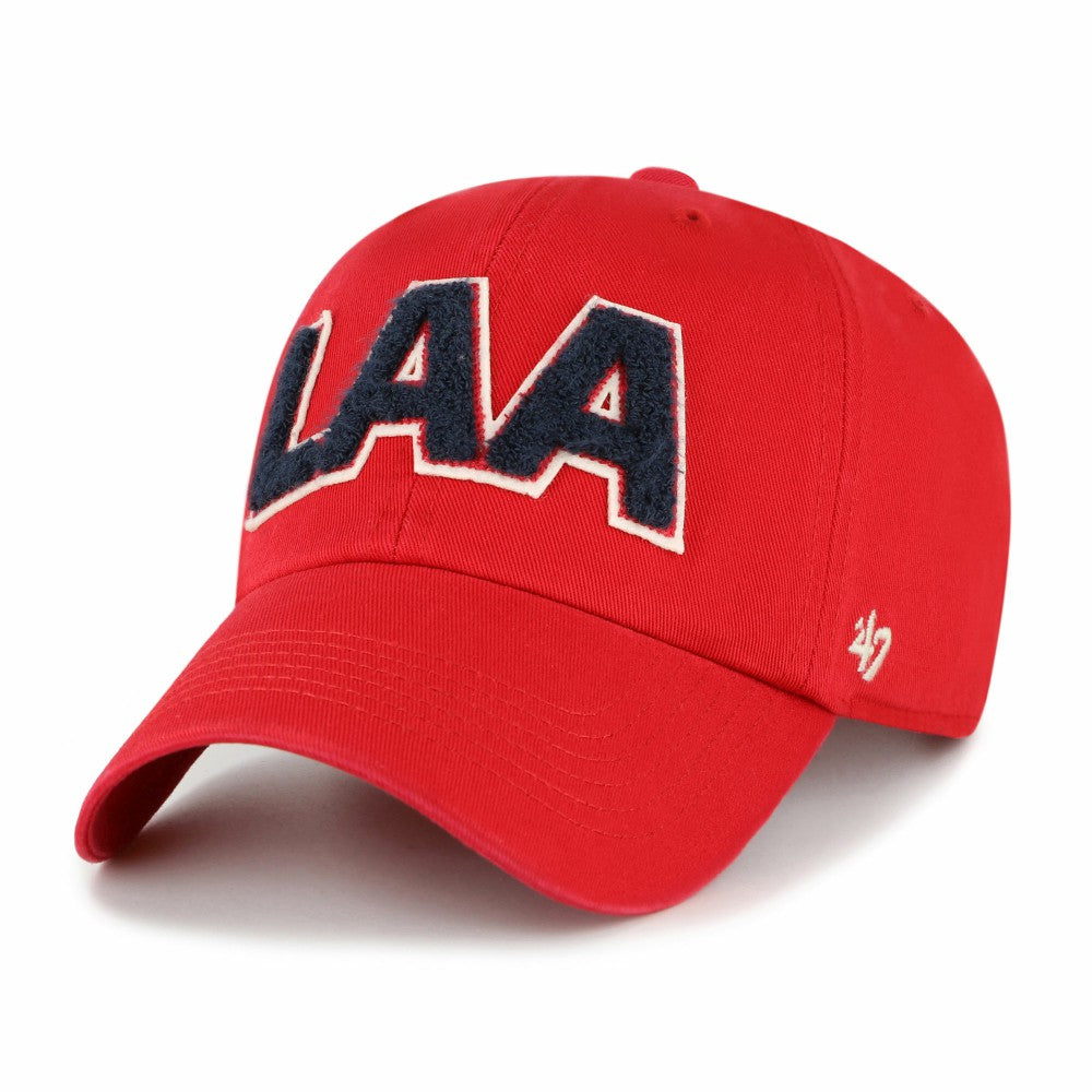 Red Los Angeles Angels '47 Women's Zoey Clean Up Adjustable Hat