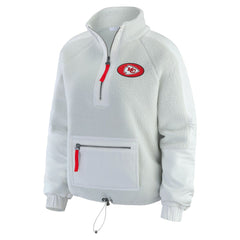WEAR by Erin Andrews Women's Polar Fleece Half-Zip Jacket - Kansas City Chiefs Jackets