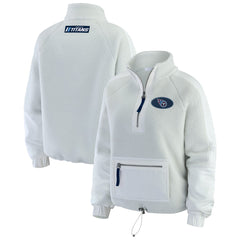 WEAR by Erin Andrews Women's Polar Fleece Half-Zip Jacket - Tennessee Titans Jackets