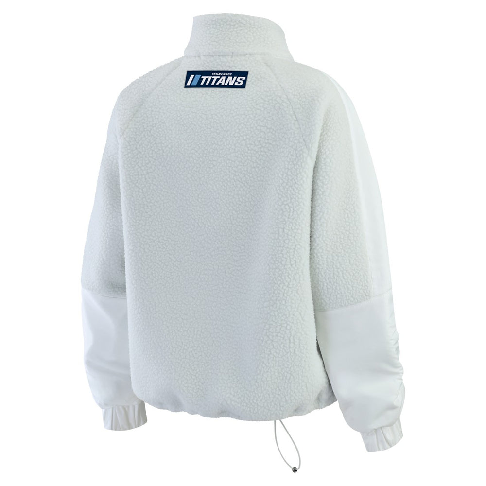 WEAR by Erin Andrews Women's Polar Fleece Half-Zip Jacket - Tennessee Titans Jackets